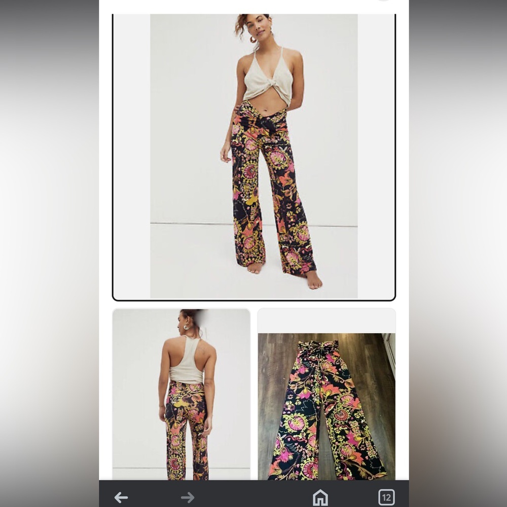 NWOT Free People Draped in Dusk Pant